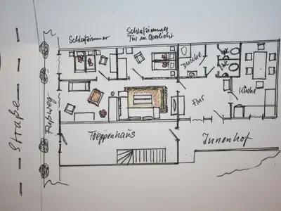 Grundriss der Unterkunft Apartment in Wernigerode mit Grill und Garten by Interhome