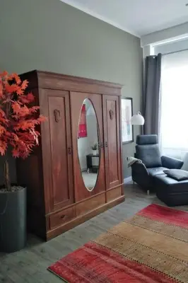 Ein Sitzbereich in der Unterkunft Apartment in Wernigerode mit Grill und Garten by Interhome