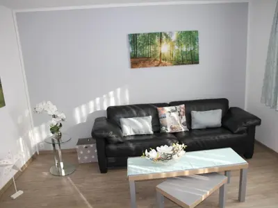 Ein Sitzbereich in der Unterkunft Apartment Wohnung Julius 1 - gemütlich und kinderfreundlich by Interhome