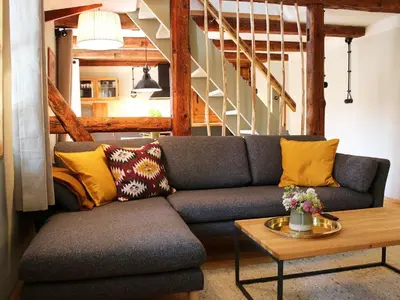Ein Sitzbereich in der Unterkunft Apartment in Quedlinburg by Interhome