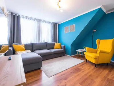 Ein Sitzbereich in der Unterkunft Apartment Stadtblick by Interhome