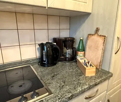 Küche/Küchenzeile in der Unterkunft Ferienwohnung Anna