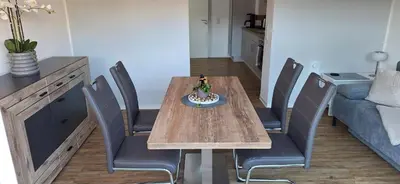 Küche/Küchenzeile in der Unterkunft Ferienwohnung unter der Hammwarte