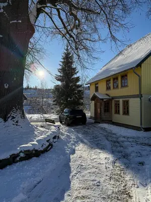 Villa Moock- gemütlich wohnen im Denkmal von 1766 im Winter