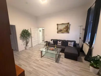 Ein Sitzbereich in der Unterkunft Ferienwohnung Margrit