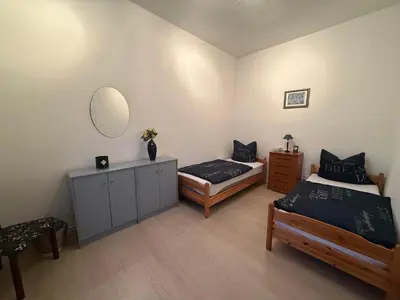 Ein Bett oder Betten in einem Zimmer der Unterkunft Ferienwohnung Margrit