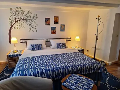 Ein Bett oder Betten in einem Zimmer der Unterkunft Ferienwohnung Harzlicht