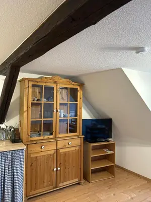 TV/Unterhaltungsangebot in der Unterkunft Ferienwohnung Fachwerkstube