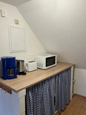 Küche/Küchenzeile in der Unterkunft Ferienwohnung Fachwerkstube