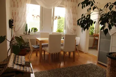 Ein Sitzbereich in der Unterkunft Harzperle II-Braunlage