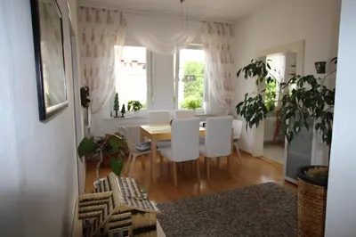 Ein Sitzbereich in der Unterkunft Harzperle II-Braunlage