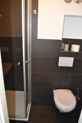 Ein Badezimmer in der Unterkunft Ferienwohnung Hampton