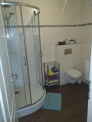 Ein Badezimmer in der Unterkunft Ferienwohnung zur Apotheke