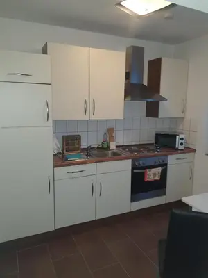 Küche/Küchenzeile in der Unterkunft Ferienwohnung zur Apotheke