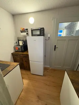 Küche/Küchenzeile in der Unterkunft Appartement Königshütte