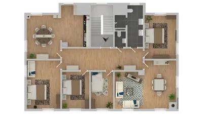 Grundriss der Unterkunft Hyggeliges Apartment 