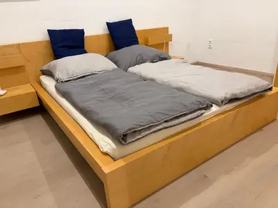 Ein Bett oder Betten in einem Zimmer der Unterkunft FeWo Harz-Glück