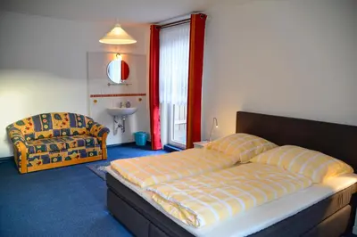 Ein Bett oder Betten in einem Zimmer der Unterkunft Ferienhaus am Lampersberg