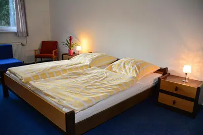 Ein Bett oder Betten in einem Zimmer der Unterkunft Ferienhaus am Lampersberg