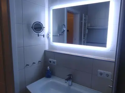 Ein Badezimmer in der Unterkunft Ferienwohnung Harzoase