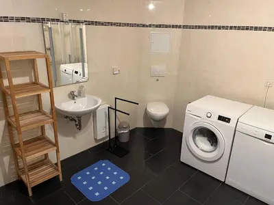 Ein Badezimmer in der Unterkunft Bodetalapartment Thale