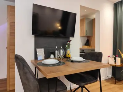 TV/Unterhaltungsangebot in der Unterkunft ApartZ - Bad Harzburg - HarzPause - Infrarotsauna - Parkplatz - Balkon - Regendusche