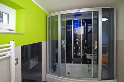 Ein Badezimmer in der Unterkunft Designpension Idyll Nr2 Hotel Garni