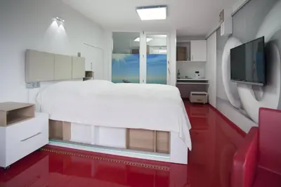 TV/Unterhaltungsangebot in der Unterkunft Designpension Idyll Nr2 Hotel Garni