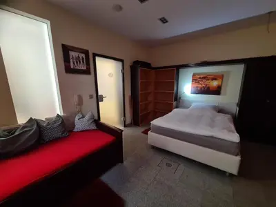 Ein Bett oder Betten in einem Zimmer der Unterkunft XXL City-Appartement Wernigerode