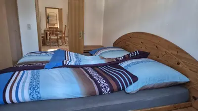 Ein Bett oder Betten in einem Zimmer der Unterkunft Steigerstube