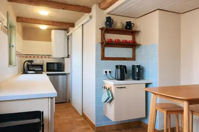 Küche/Küchenzeile in der Unterkunft Ilsehus frisch saniertes Fachwerkhaus nahe Wernigerode Brocken im Harz