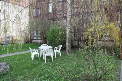 Ein Garten an der Unterkunft Ferienwohnung Höllenblick