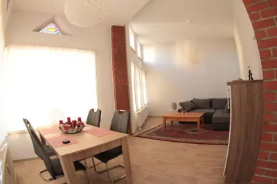 Ein Sitzbereich in der Unterkunft Ferien im Laden