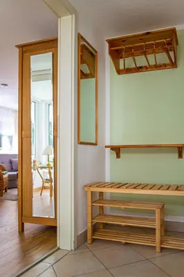 Ein Bett oder Betten in einem Zimmer der Unterkunft Ferienhaus Giesela ****
