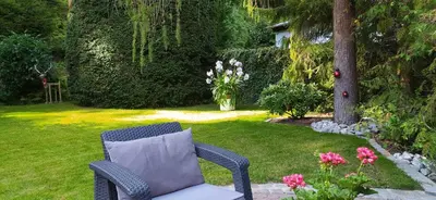 Ein Garten an der Unterkunft Ferienhaus Giesela ****