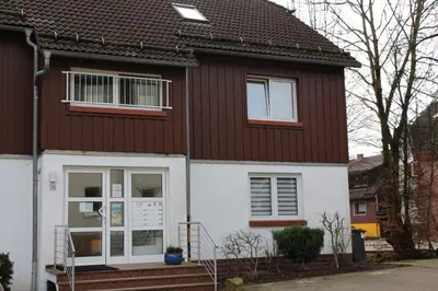 Das Gebäude in dem sich die Ferienwohnung befindet