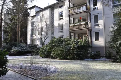 Das Gebäude in dem sich die Ferienwohnung befindet