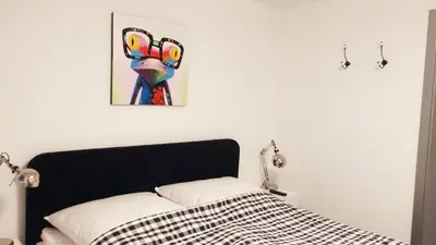 Ein Bett oder Betten in einem Zimmer der Unterkunft 