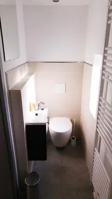 Ein Badezimmer in der Unterkunft 