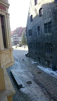 Das Gebäude in dem sich die Ferienwohnung befindet