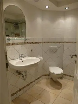 Ein Badezimmer in der Unterkunft Harz Stolberg Ferienwohnung
