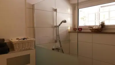 Ein Badezimmer in der Unterkunft Ferienwohnung Felix Braunlage
