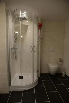 Ein Badezimmer in der Unterkunft Wohnen am Kaiserturm