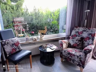 Ein Sitzbereich in der Unterkunft Herzlich & Harzlich Willkommen
