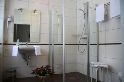 Ein Badezimmer in der Unterkunft Hotel & Hostel Drei Bären