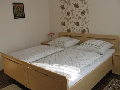 Ein Bett oder Betten in einem Zimmer der Unterkunft Jürgen Ferienwohnung