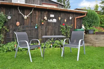 Ein Garten an der Unterkunft Jürgen Ferienwohnung