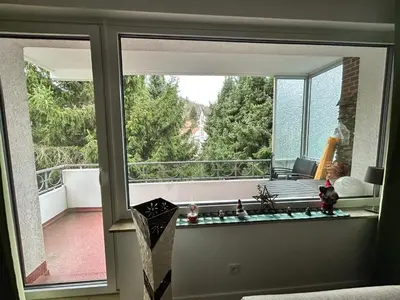 Ein Balkon oder eine Terrasse in der Unterkunft Ferienwohnung Hudewusch