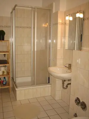 Ein Badezimmer in der Unterkunft Wölfele Apartment