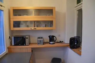 Küche/Küchenzeile in der Unterkunft Wölfele Apartment